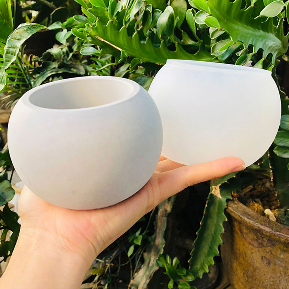 Potsticker Mold - Pot de fleurs sphérique en Silicone,